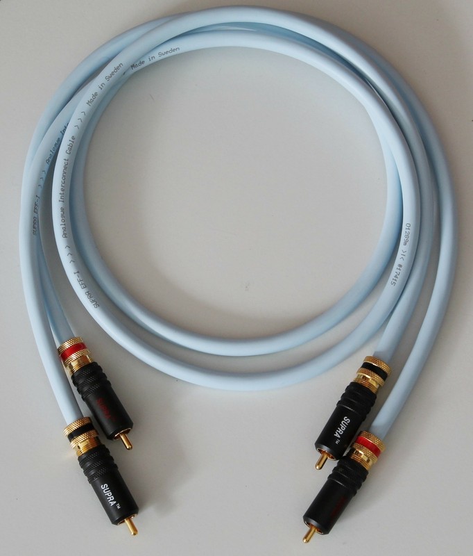 Supra Cables Eff Isl Cinchkabel Mit Ppsl Rca Stecker Verspannbar Audiokabel 1,5m