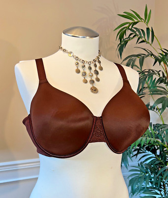 Vanity Fair 76380 Beauty Back Back Smoother Full-Figure Bra, Cappuccino, Sz 44DD