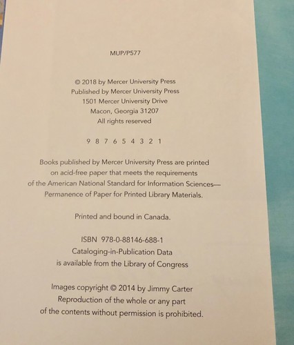 The Paintings of Jimmy Carter book 1st Ed signed autograph