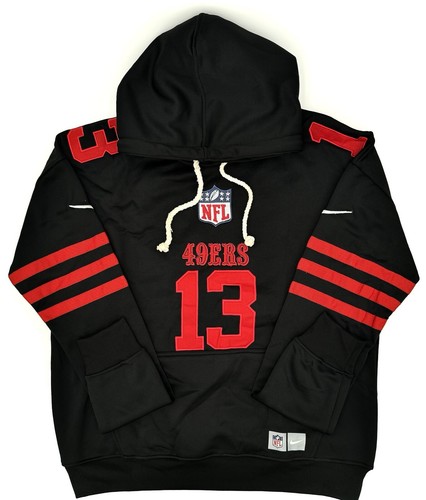 【US限定】majestic NFL Brock Purdy 49ers Hoodie 半袖 Red San Francisco 49ers Sideline Men's Nike Dri-FIT NFL