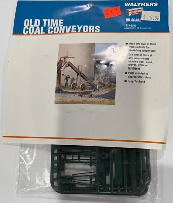 HO Walthers Cornerstone Old Coal Conveyor Kit builds 3 Conveyors New in Package