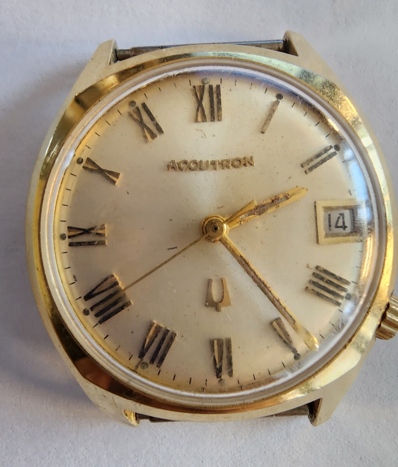 146-43 腕時計BLOVA 50'S 手巻き14K GOLD FILLED