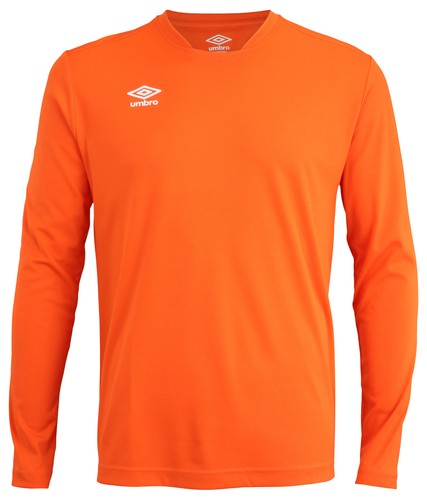 

Мужская футбольная футболка Umbro Center с длинным рукавом, Soccer Shots оранжевая, Оранжевый