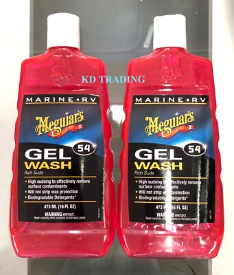 (2-Pk) Meguiar's MARINE Super Thick Rich Suds GEL WASH Biodegradable Detergents