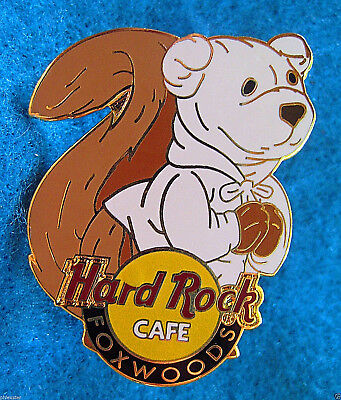 FOXWOODS FOX TAIL COSTUME HERRINGTON CITY *POLAR* BEAR Hard Rock Cafe PIN LE