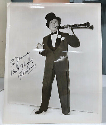 Ted Lewis Clarinet Bandleader Musician VTG Autographed 8 x 10 ...