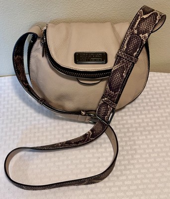 EUC Marc Jacobs Q Natasha Papyrus Beige Snake Leather Strap and Trim    #L