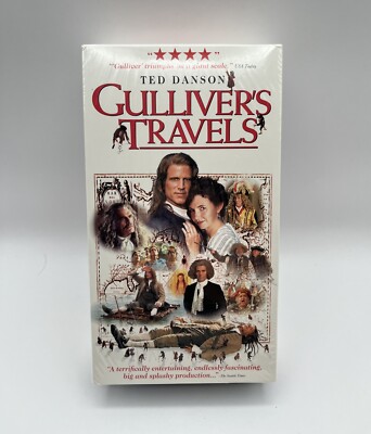 Gullivers Travels NEW Double VHS, 1996, 2-Tape Set Staring TED DANSON, Sealed.