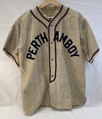 Vintage Flannel Perth Amboy Baseball Jersey Sears Roebuck JC Higgins