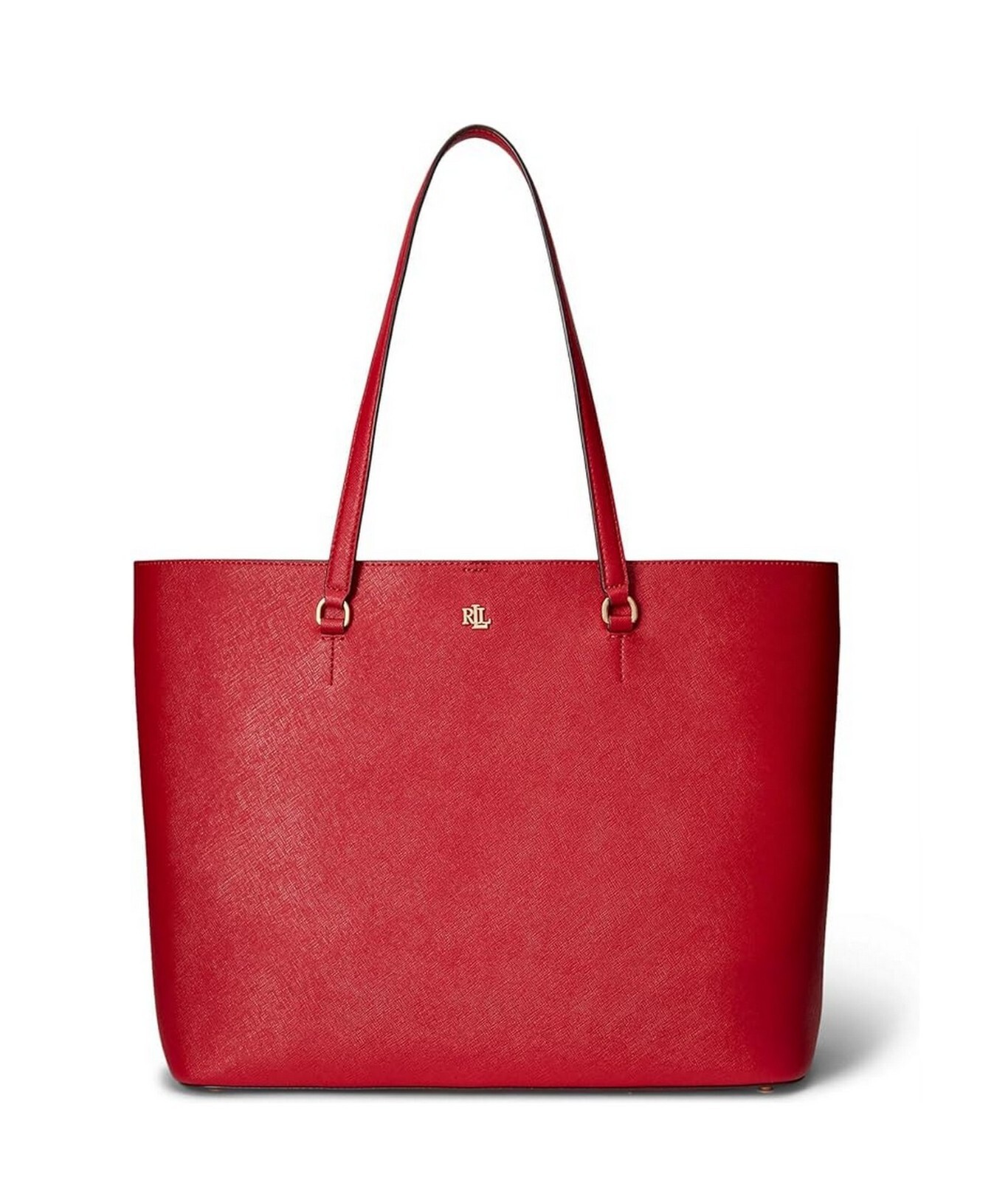 【RALPH LAUREN】RED Canvas Ricky Tote bag Ralph Lauren Red Canvas And Leather Ricky Tote Ralph Lauren