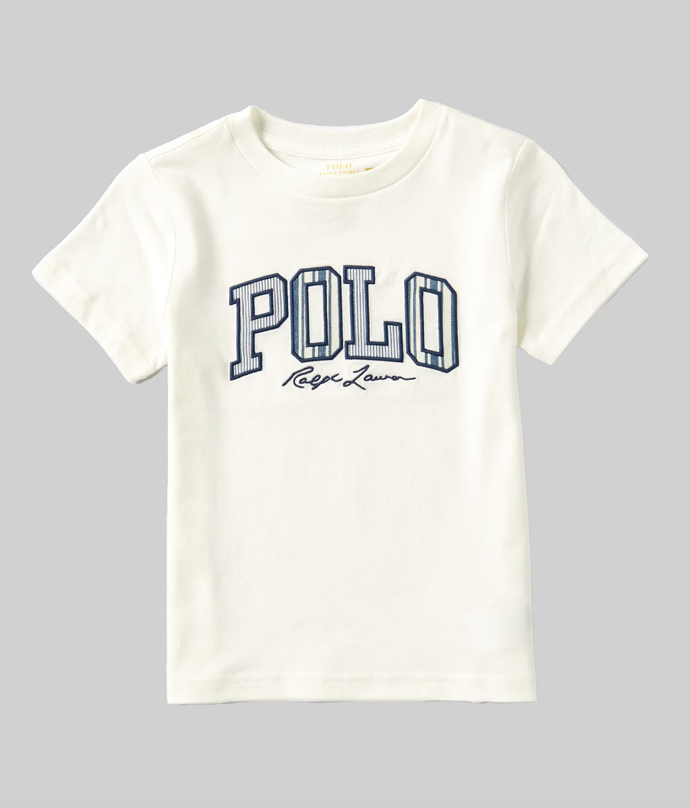 Polo Ralph Lauren Boy Striped-Logo Cotton Jersey Tee Size 4T