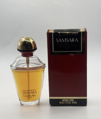 Rare SAMSARA GUERLAIN Eau De toilette Women 1.7 Oz/50 ml Box