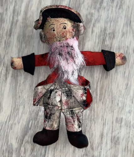 George Washington Doll 11&rdquo; Spooky Scary Creepy Salem Massachusetts OOAK Goth