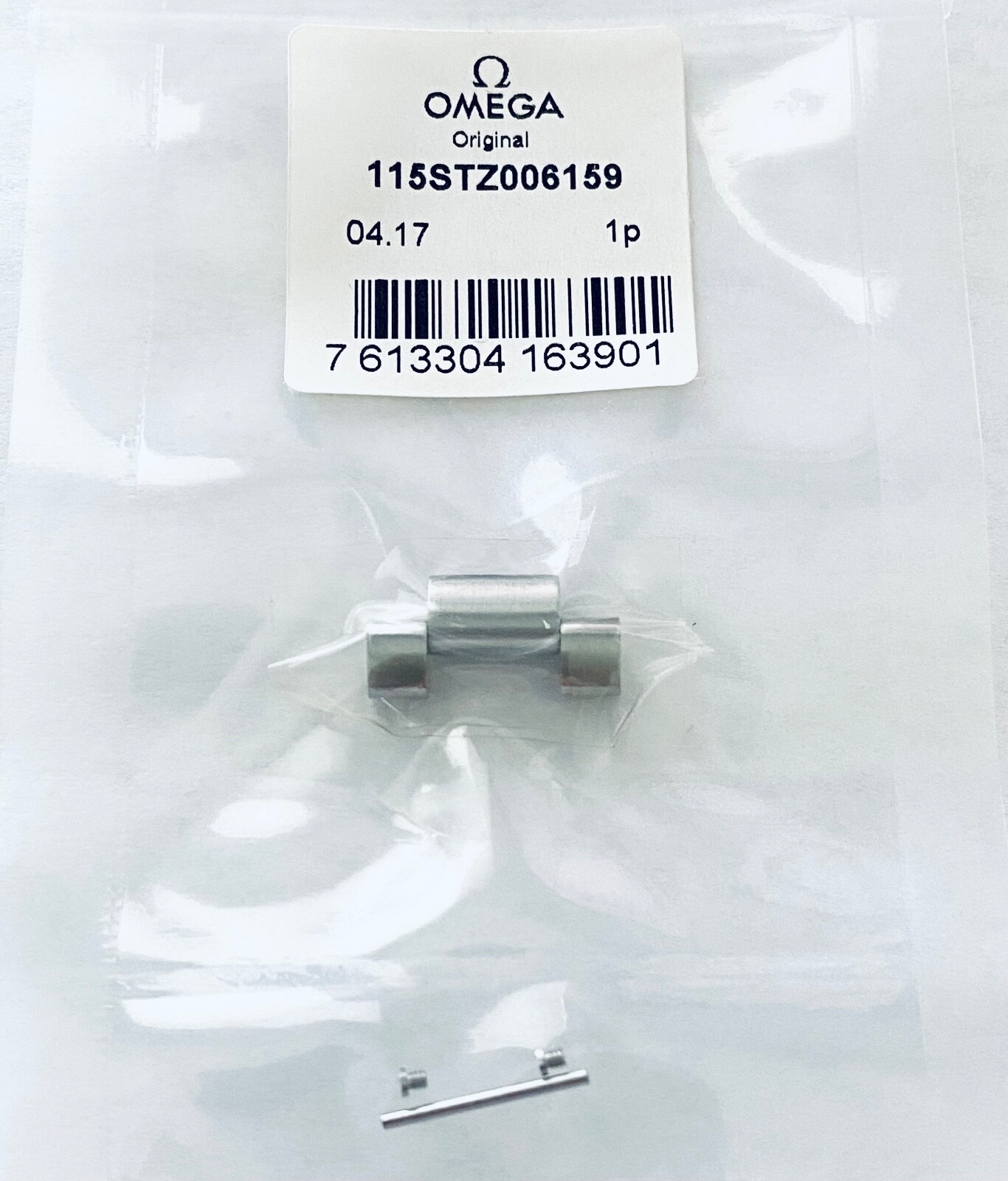 Authentic! Omega Seamaster 18mm Steel Watch Half Link For Bracelet STZ001159 Authentic! Omega Seamaster 18mm Steel Watch Half Link For Bracelet STZ001159