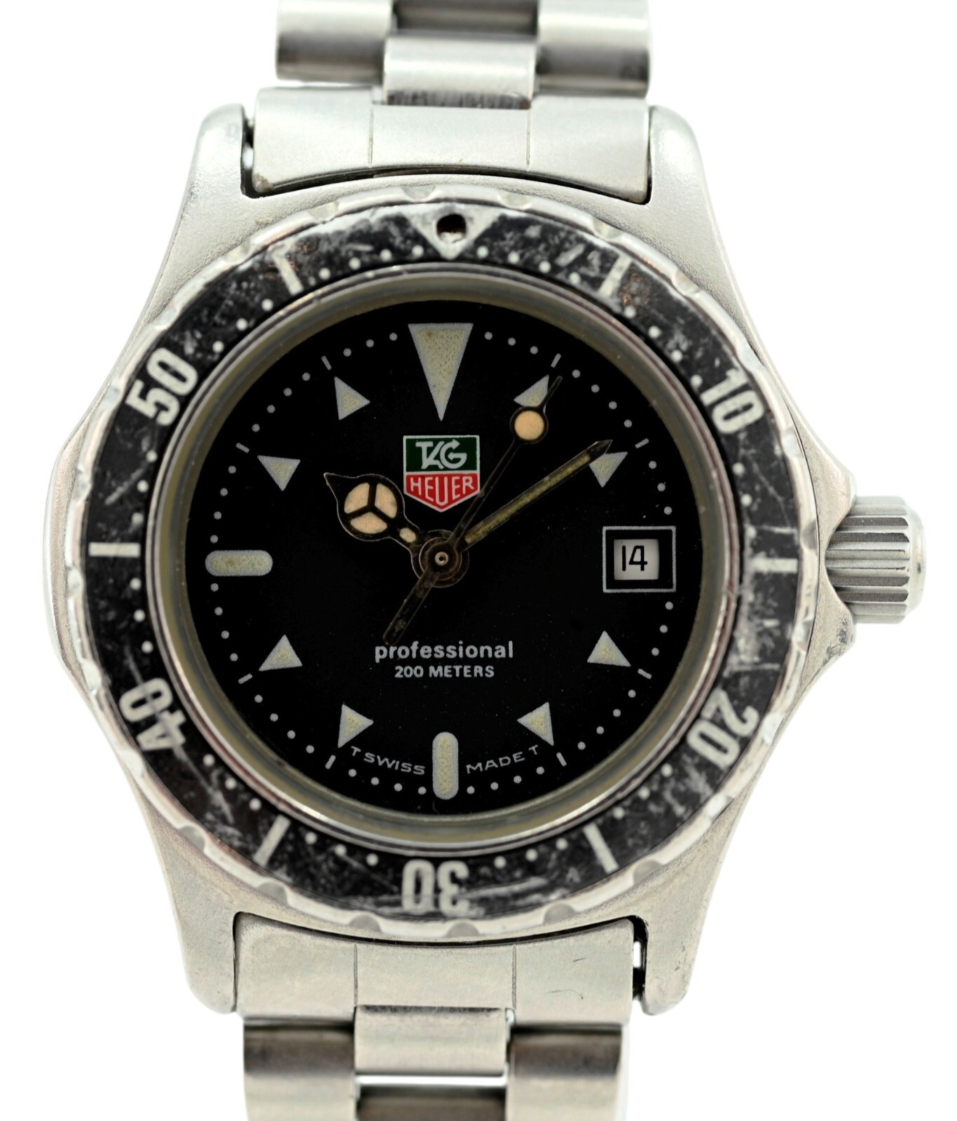TAG-HEUER★プロフェッショナル2000 for Ladies※大特価！ Vintage Ladies Tag Heuer Professional 27mm 2000 Series Two