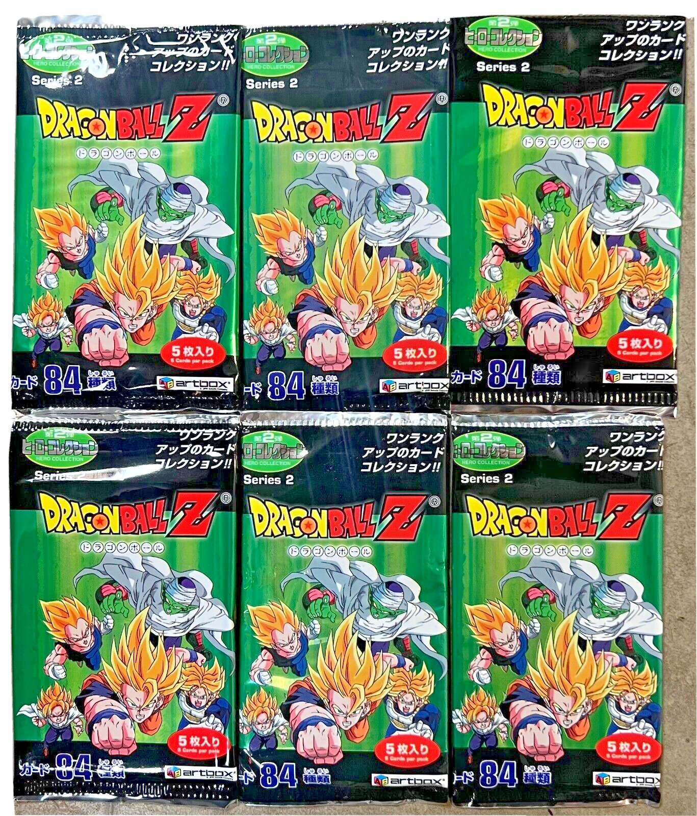 6x DRAGON BALL Z ARTBOX SERIES 2 HERO COLLECTION DBZ VINTAGE BOOSTER PACK SEALED 6x DRAGON BALL Z ARTBOX SERIES 2 HERO COLLECTION DBZ VINTAGE BOOSTER PACK SEALED