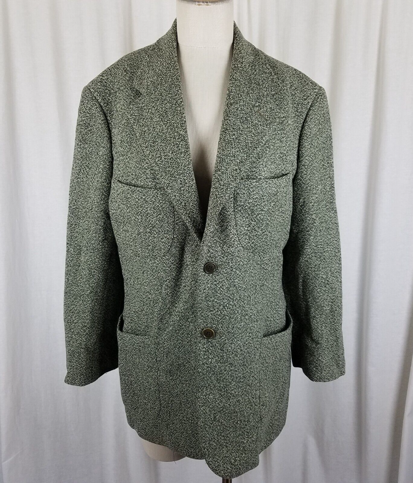 Vintage Ralph by Ralph Lauren Green Wool Tweed Field Jacket Vintage Ralph by Ralph Lauren Green Wool Tweed Field Jacket