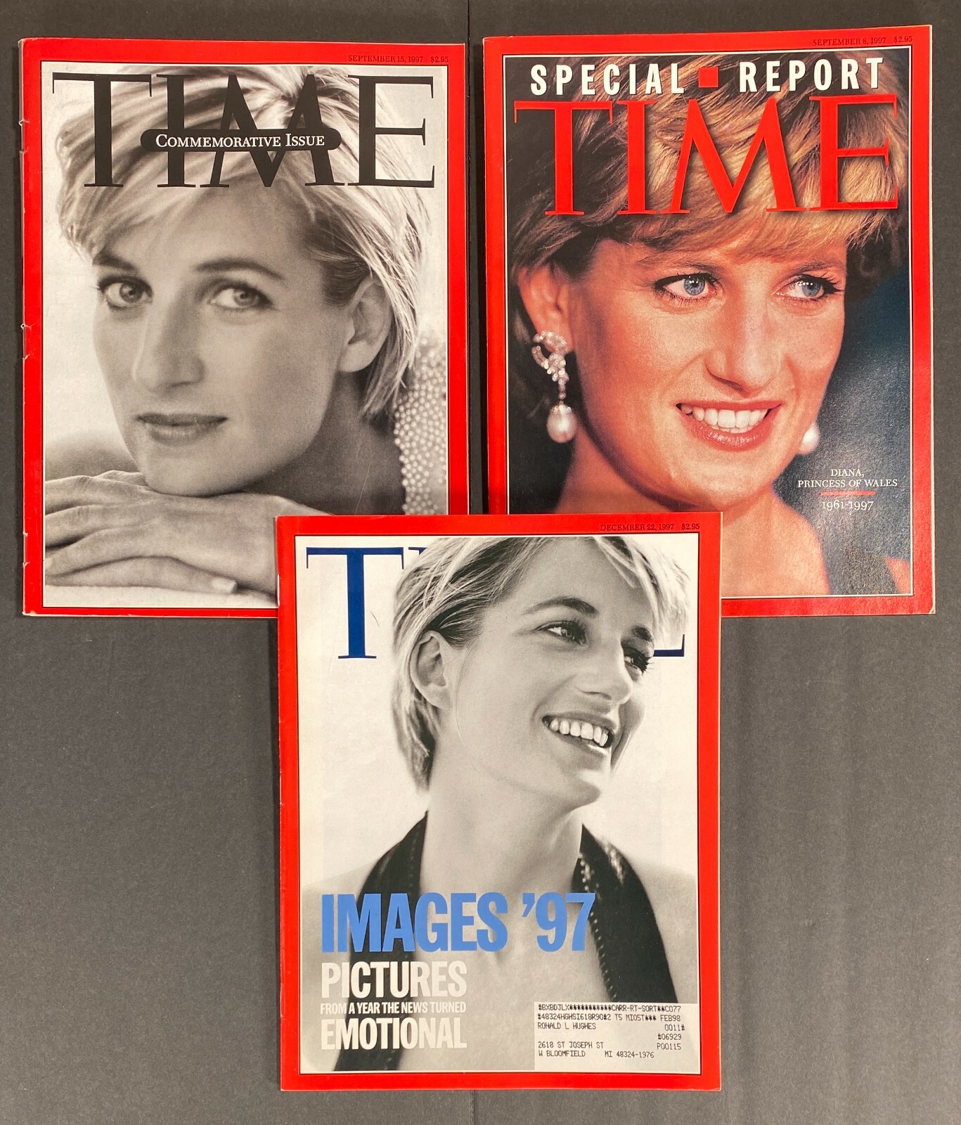 TIME Magazine September 8, 15 December 22 1997 ~ Princess
