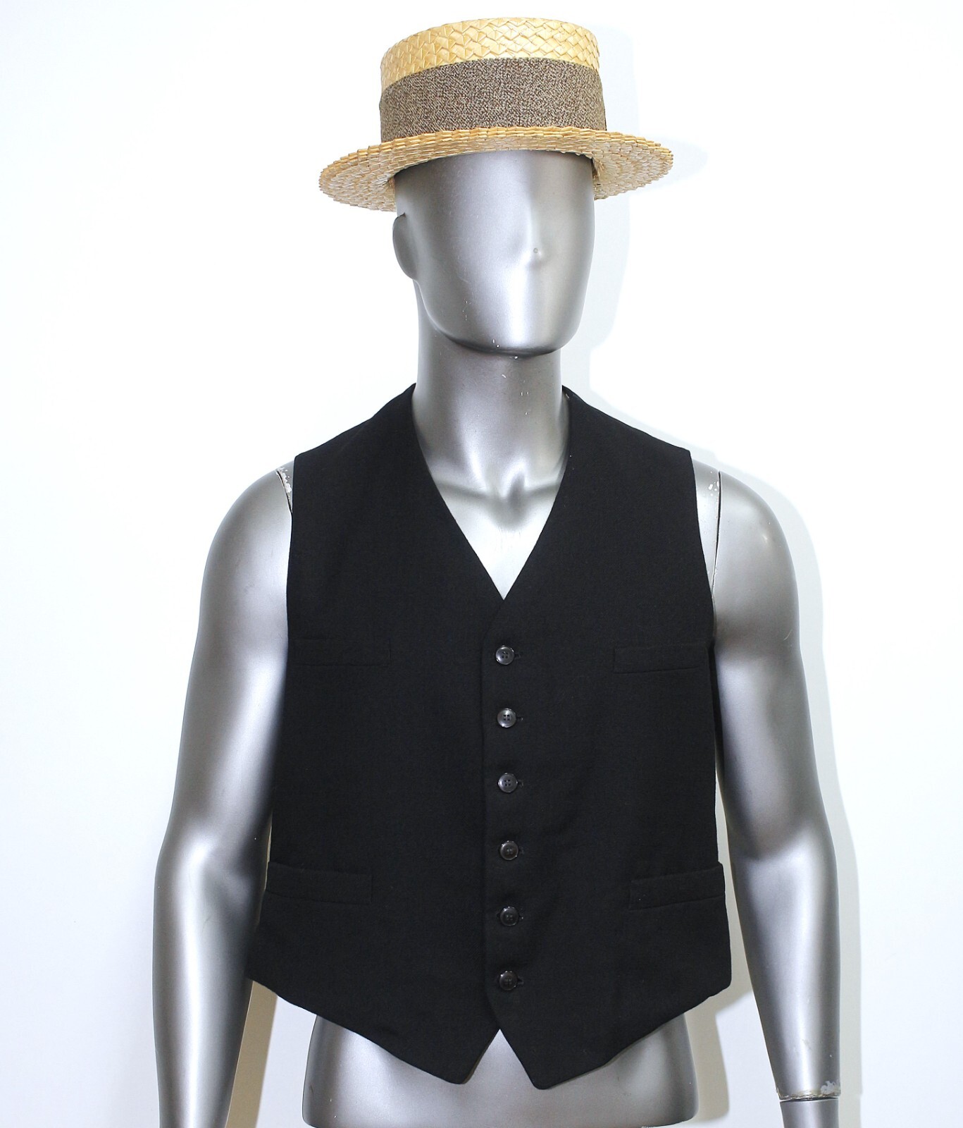 V*r様 1930s France wool check gilet V*r様 1930s France wool check gilet