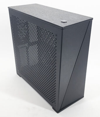 Artesian Builds Custom Pluto Slate Gray Walnut Wood SFF Mini ITX Computer Case