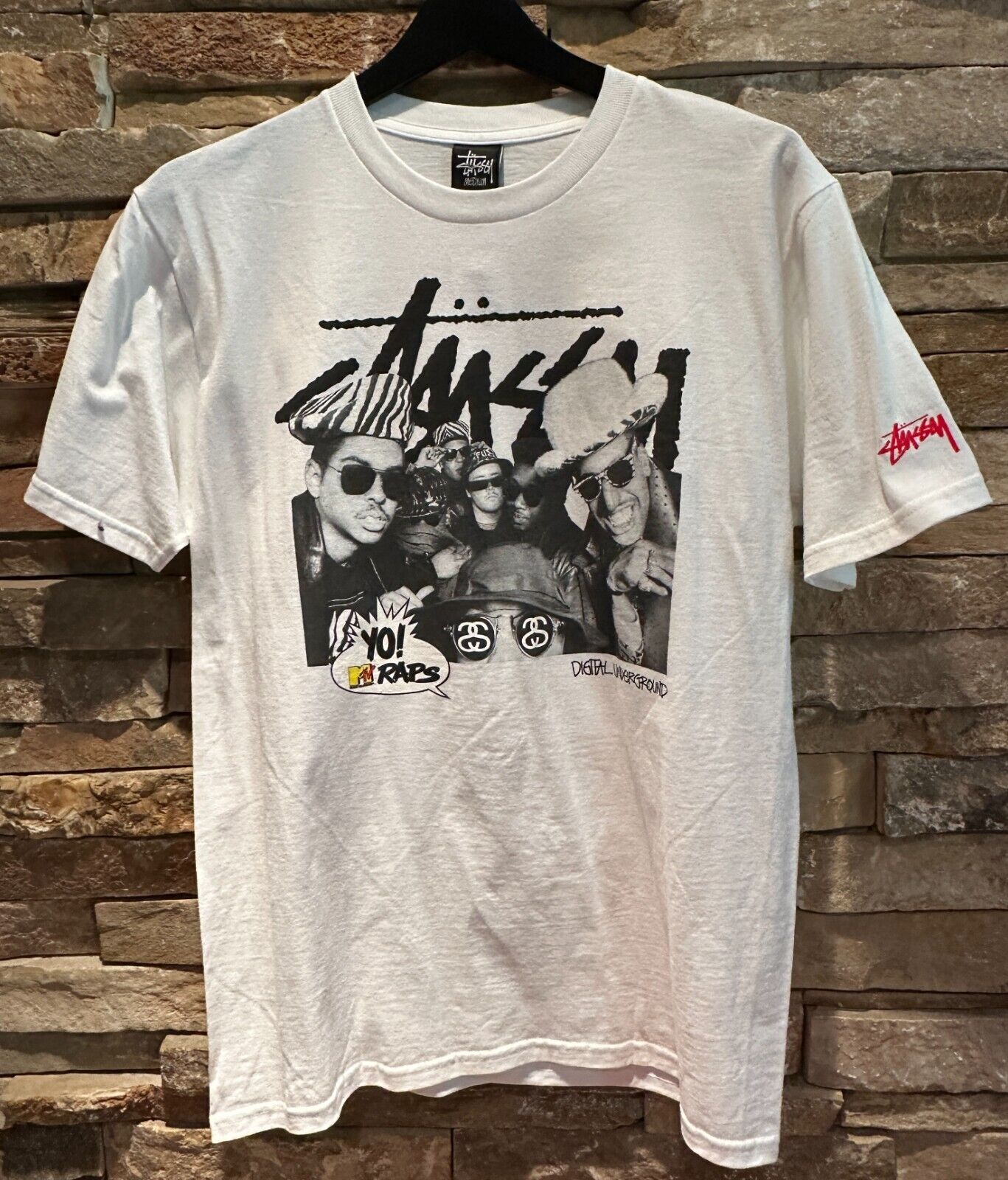 STUSSY x YO MTV RAPS T SHIRT DIGITAL UNDERGROUND WHITE SIZE STUSSY x YO MTV RAPS T SHIRT DIGITAL UNDERGROUND WHITE SIZE