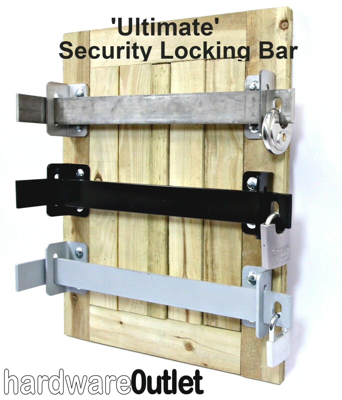 'ULTIMATE' SHED Door SECURITY BAR Locking Made In England Shed Garage