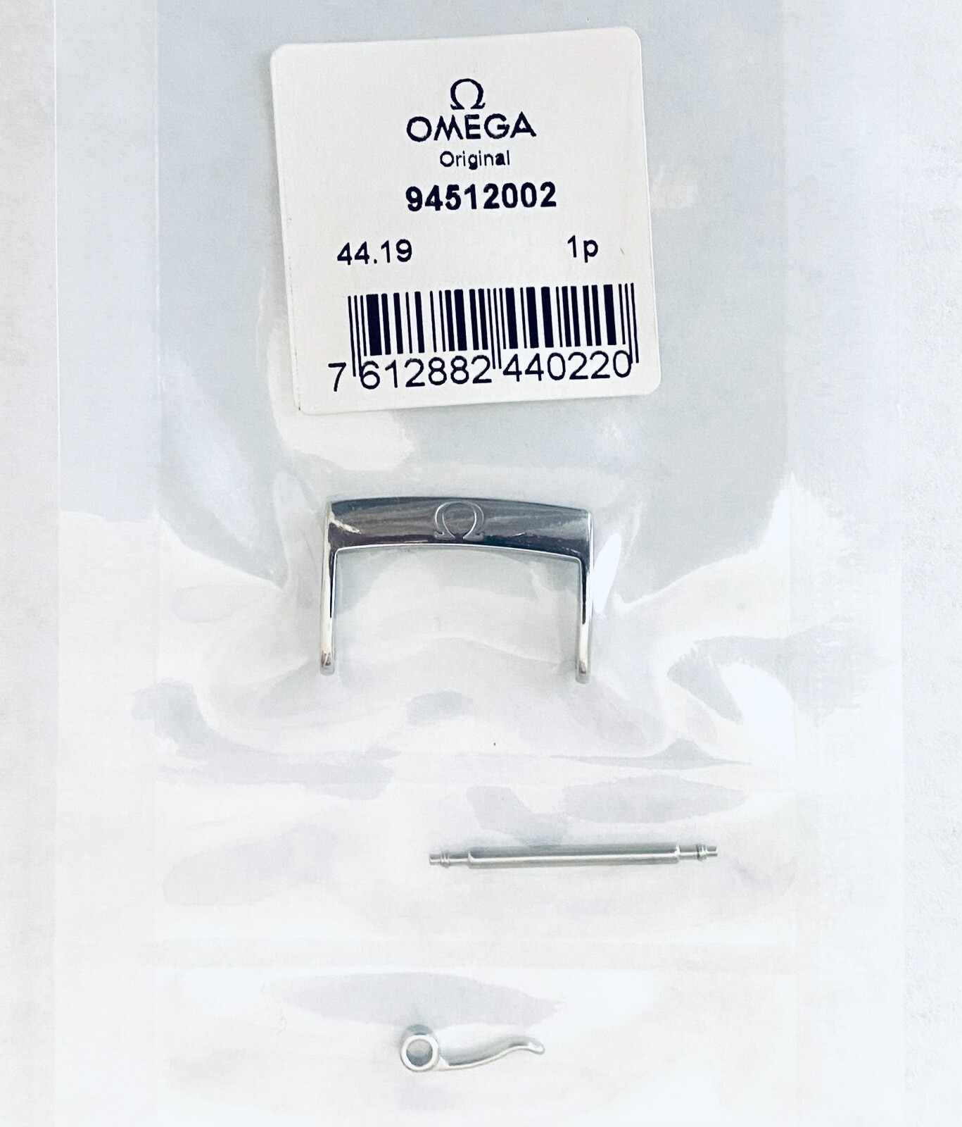 ファッション通販 安い Clasp Silver 20mm OMEGA ORIGINAL Buckle 20mm FITS 94512002 # ベルト、ブレスレット