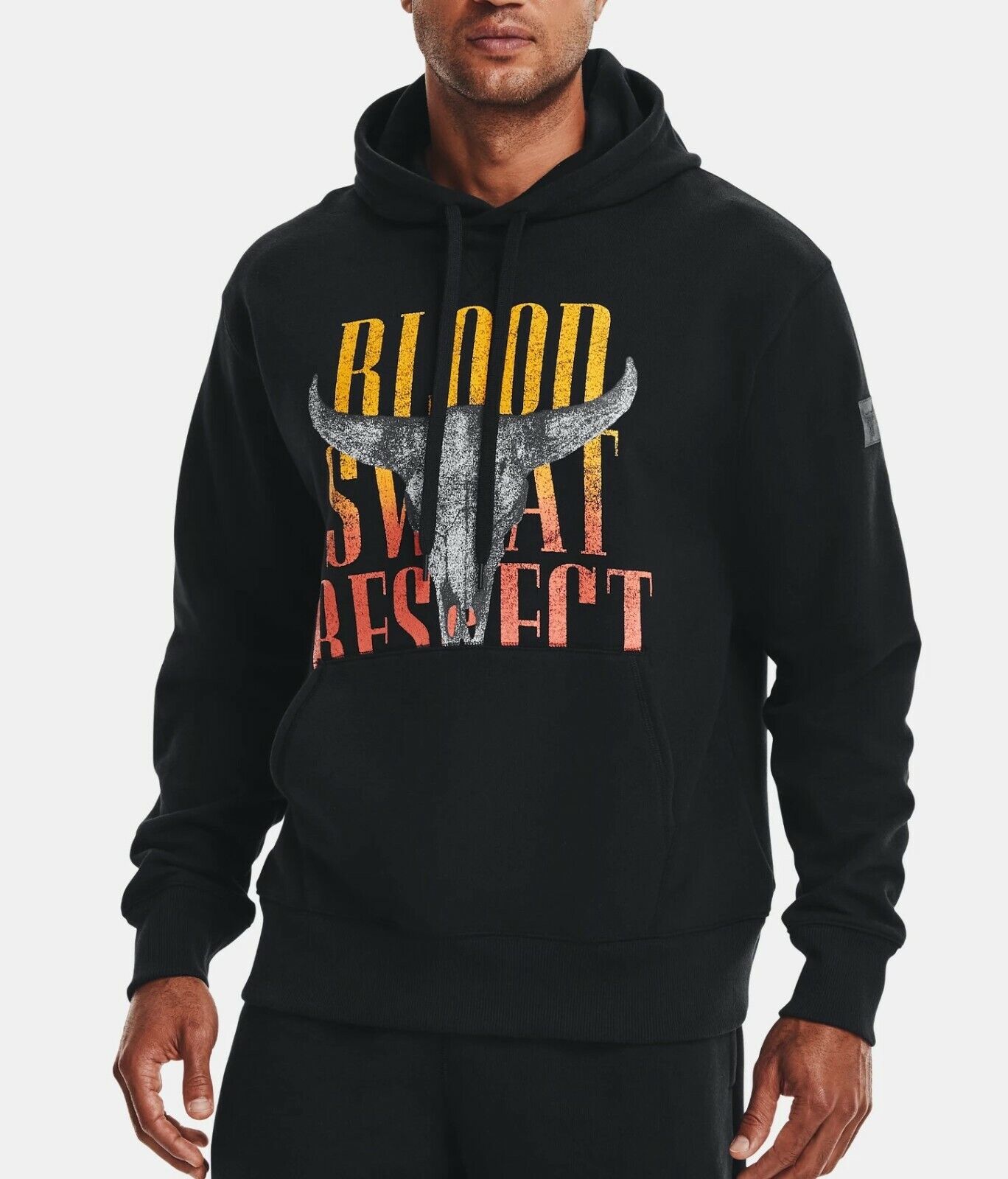 Under Armour Men's Project Rock Blood Sweat Respect Hoodie Under Armour Men's Project Rock Blood Sweat Respect Hoodie