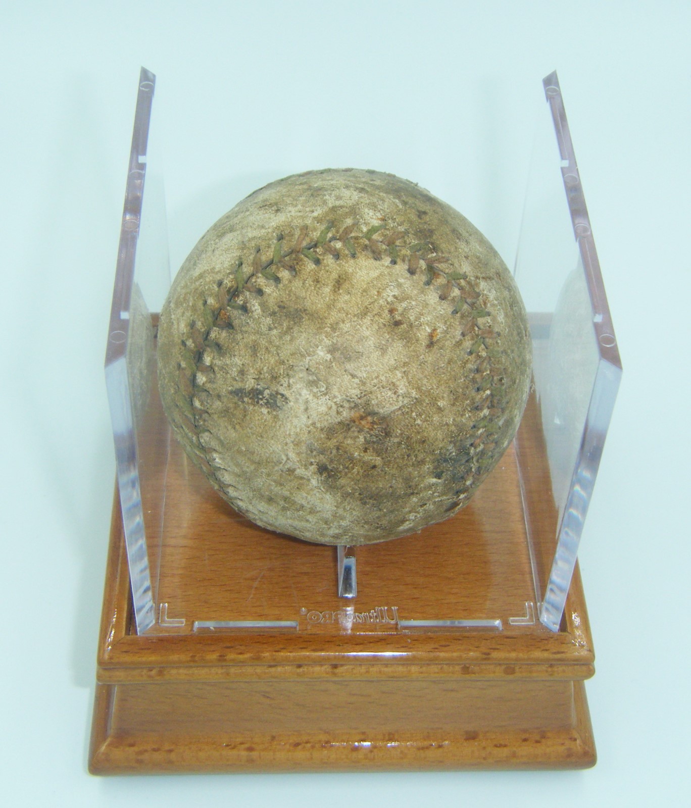 Vintage Red & Green Stitched Baseball Nice Collectible