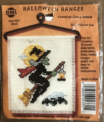 Halloween Witch Cross Stitch Kit No 4331 Magic Inc