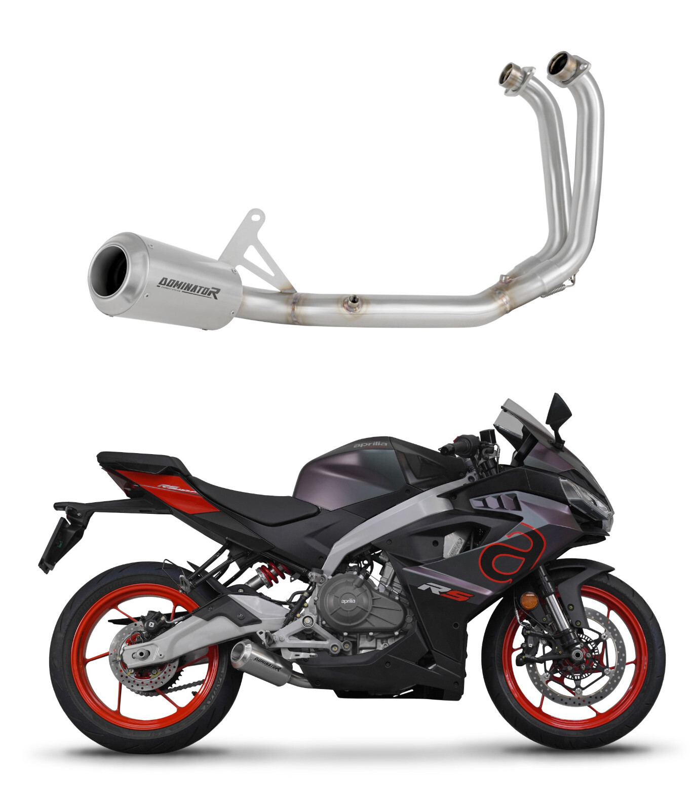 PROPRICA ドミネーター DOMINATOR MT 07 2021 - 2024 Full Exhaust System Collector Silencer HP8
