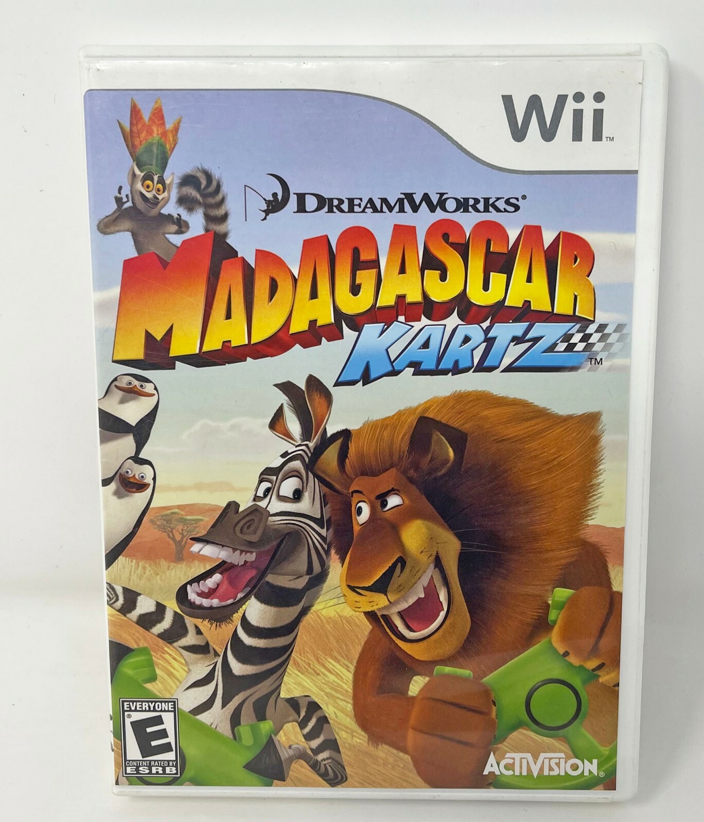 Madagascar Kartz Racing Nintendo Wii Game Used Tested Works