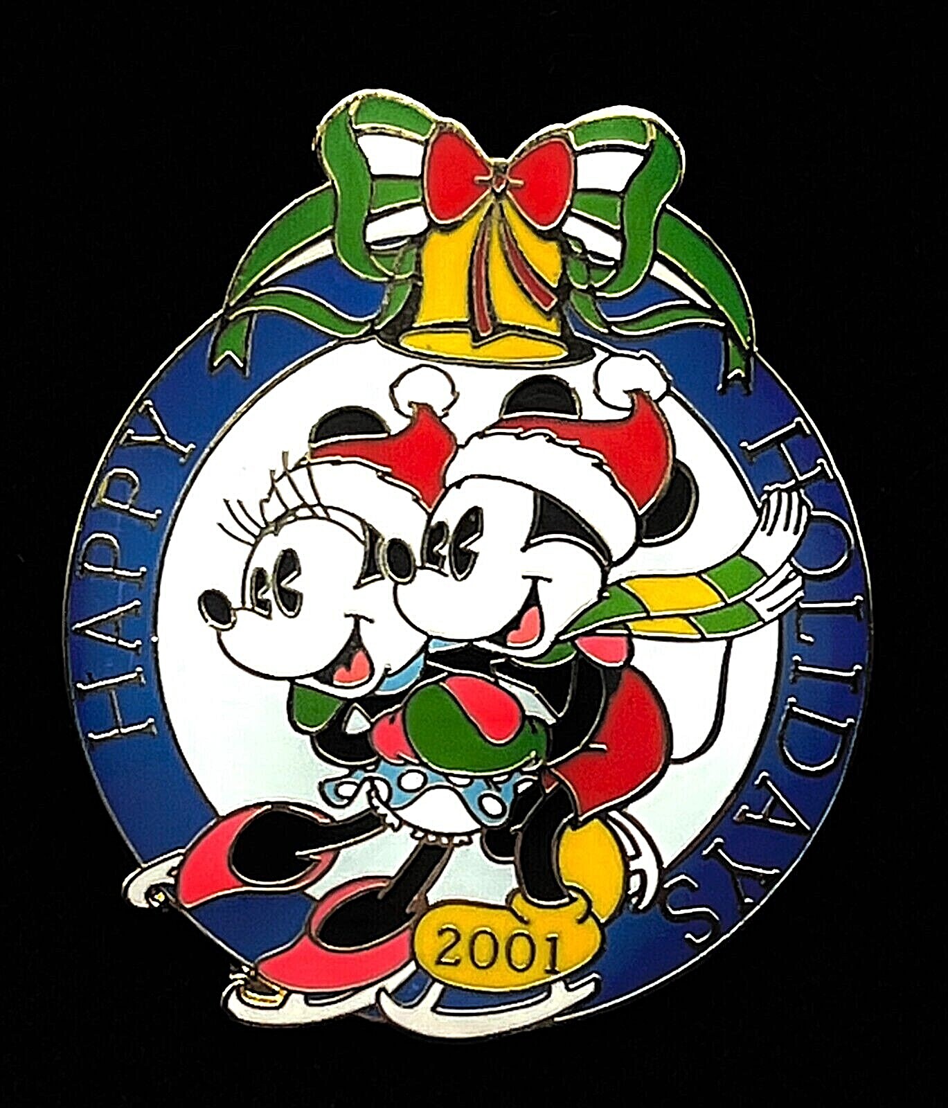 ディズニー　Mickey’s Holiday Skaters Disney Mickey & Minnie Skating DLR Happy Holidays 2001 Cast