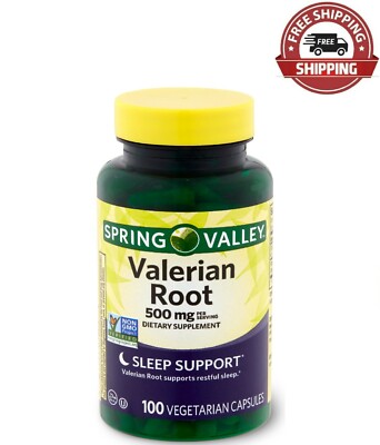 Spring Valley Valerian Root Capsules, 500 mg, 100 Count