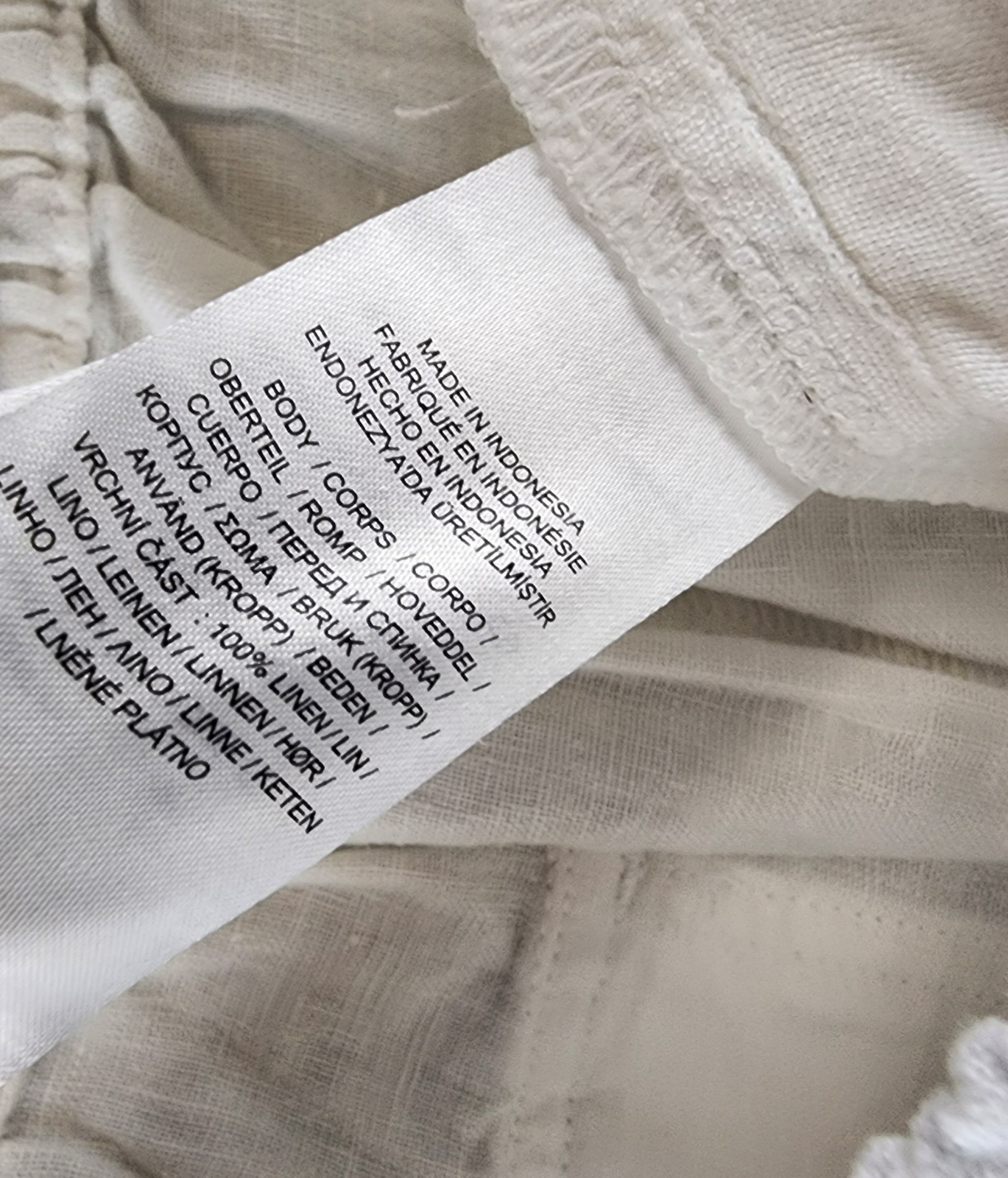 Lauren Ralph Lauren Linen Cargo Pants Women's 6 White Pockets Button Zip Closure - Picture 13 of 17