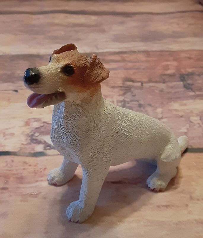 Jack Russell Terrier Figure Sitting 3 Inches Tall