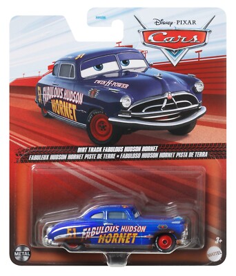 Disney Pixar Cars Metal Dirt Track Fabulous Hudson Hornet
