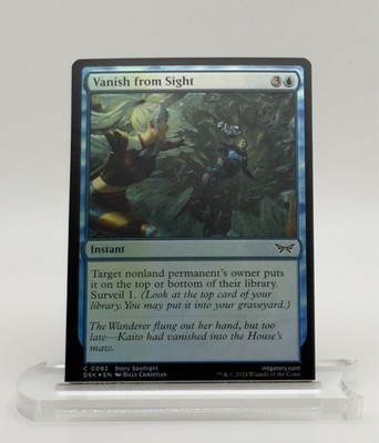 MTG Vanish from Sight - Foil - Duskmourn #82 - Near Mint