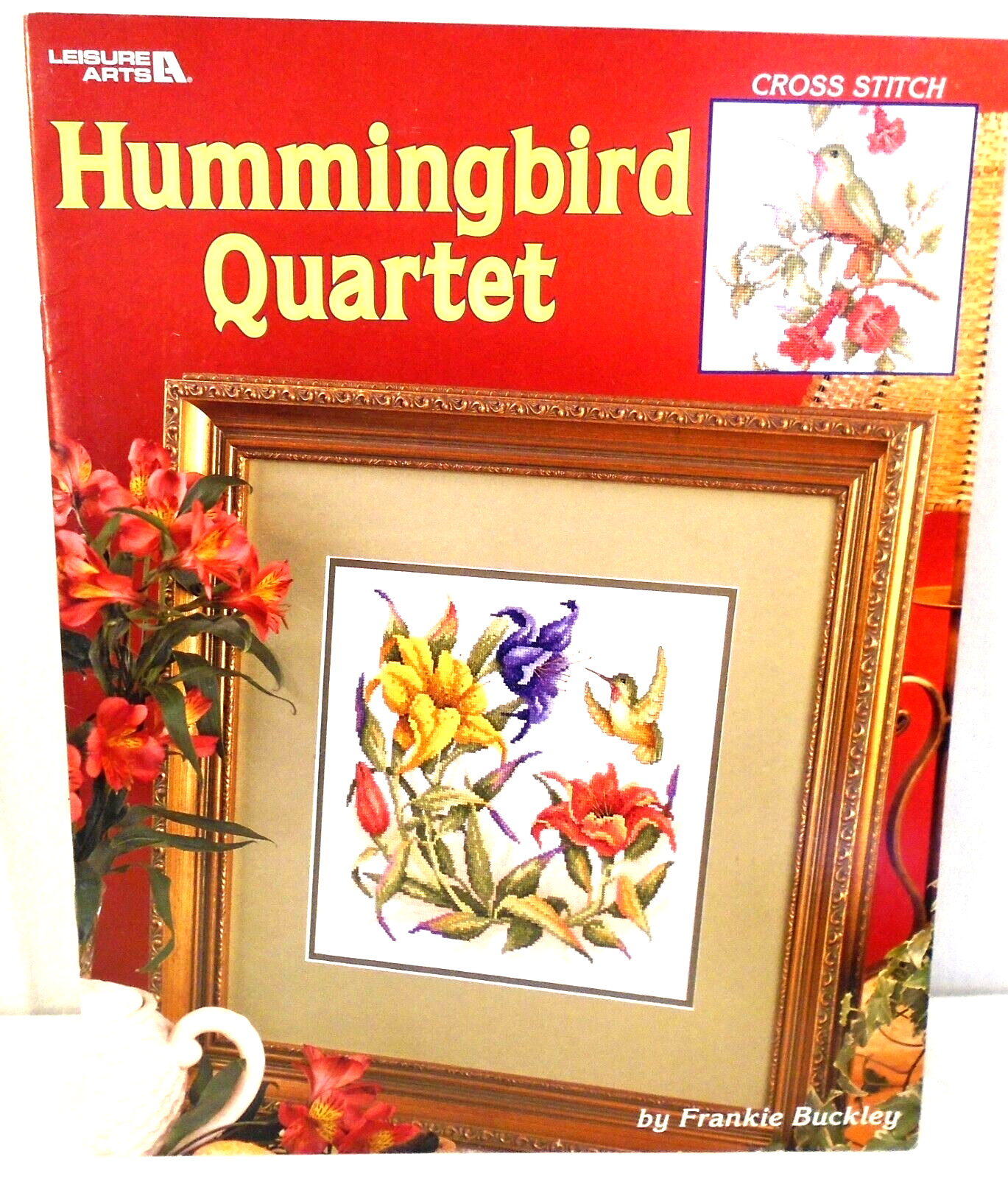パンツ Hummingbird Hummingbird Quartet Lilies Flower Leisure Arts 3459 Cross