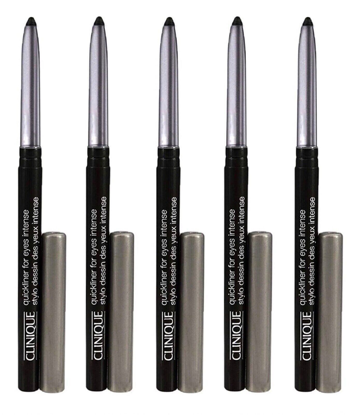 Lot of 5: Clinique Quickliner For Eyes Intense Gel Eyeliner ~ 01 Intense Black