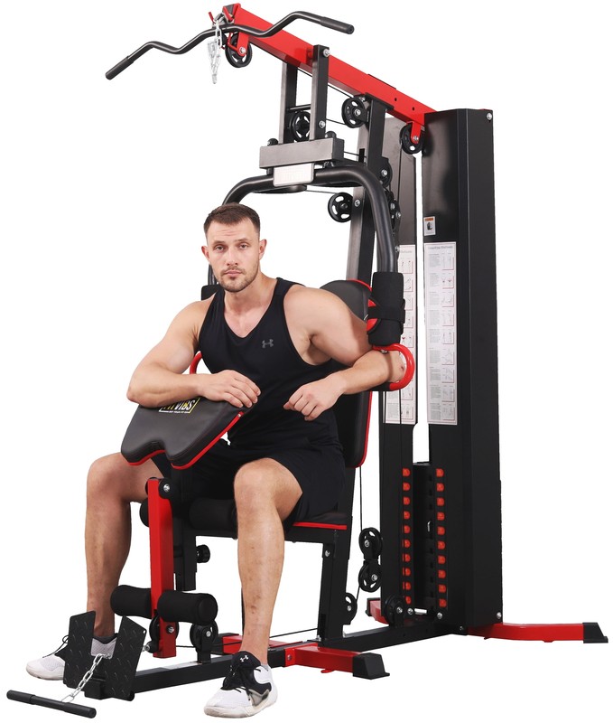 Multifunctional Home Gym System Full Body Workout Station 330lb Weight Workout