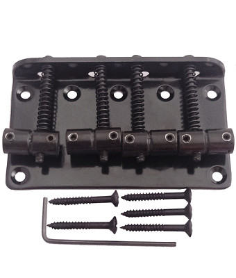 AYUBOUSA 4 String Hardtail Bass Guitar Bridge for Fender Precision Jazz Bass PB