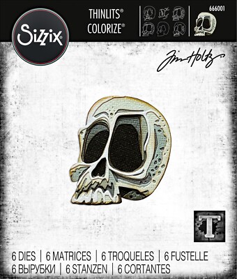 Sizzix Thinlits Spencer Colorize 6pc set #666001 Retail $22.99 Tim Holtz