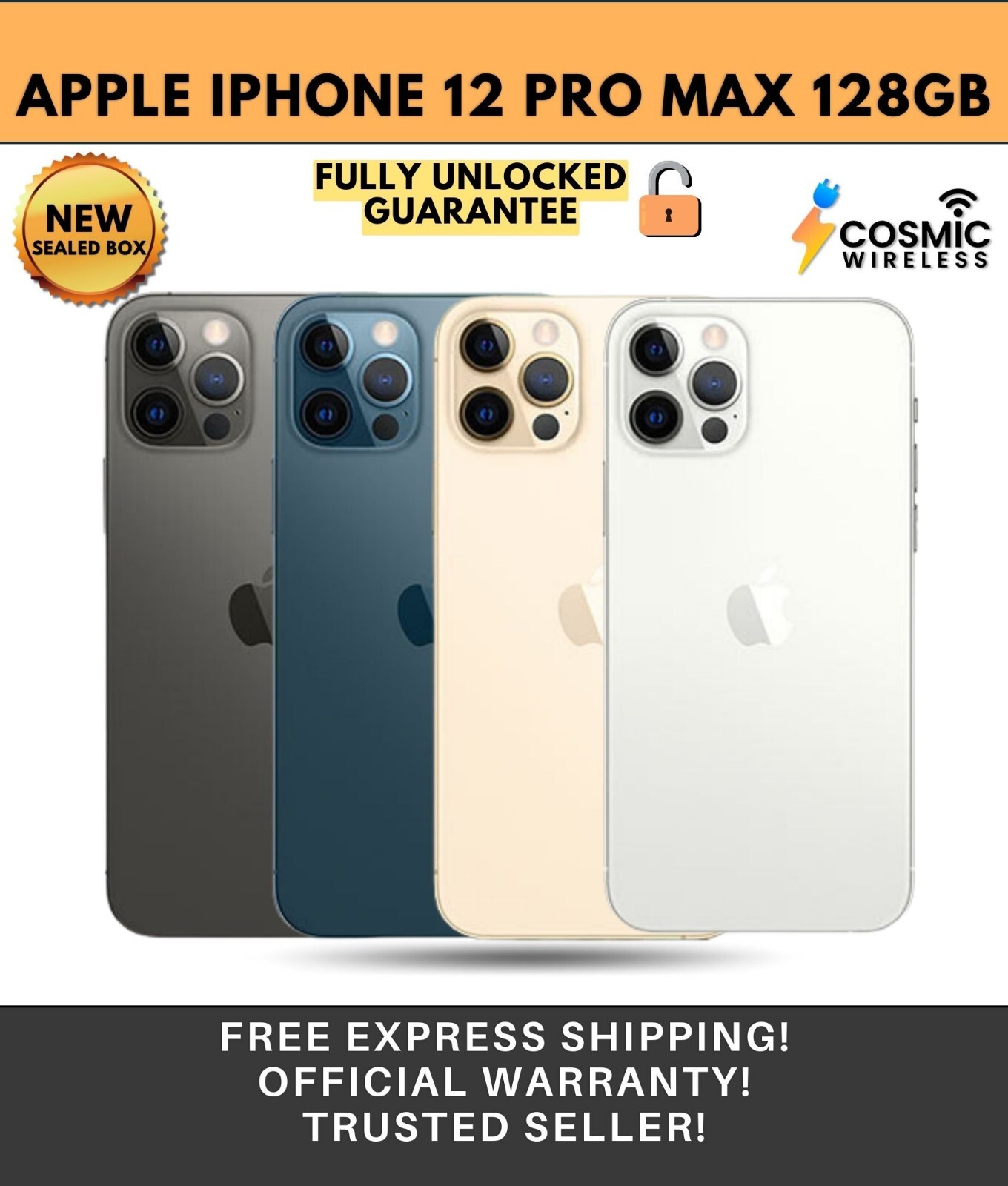 NEW Apple iPhone 12 Pro Max 128GB (GSM+CDMA) Unlocked | eBay NEW Apple iPhone 12 Pro Max 128GB (GSM+CDMA) Unlocked | eBay