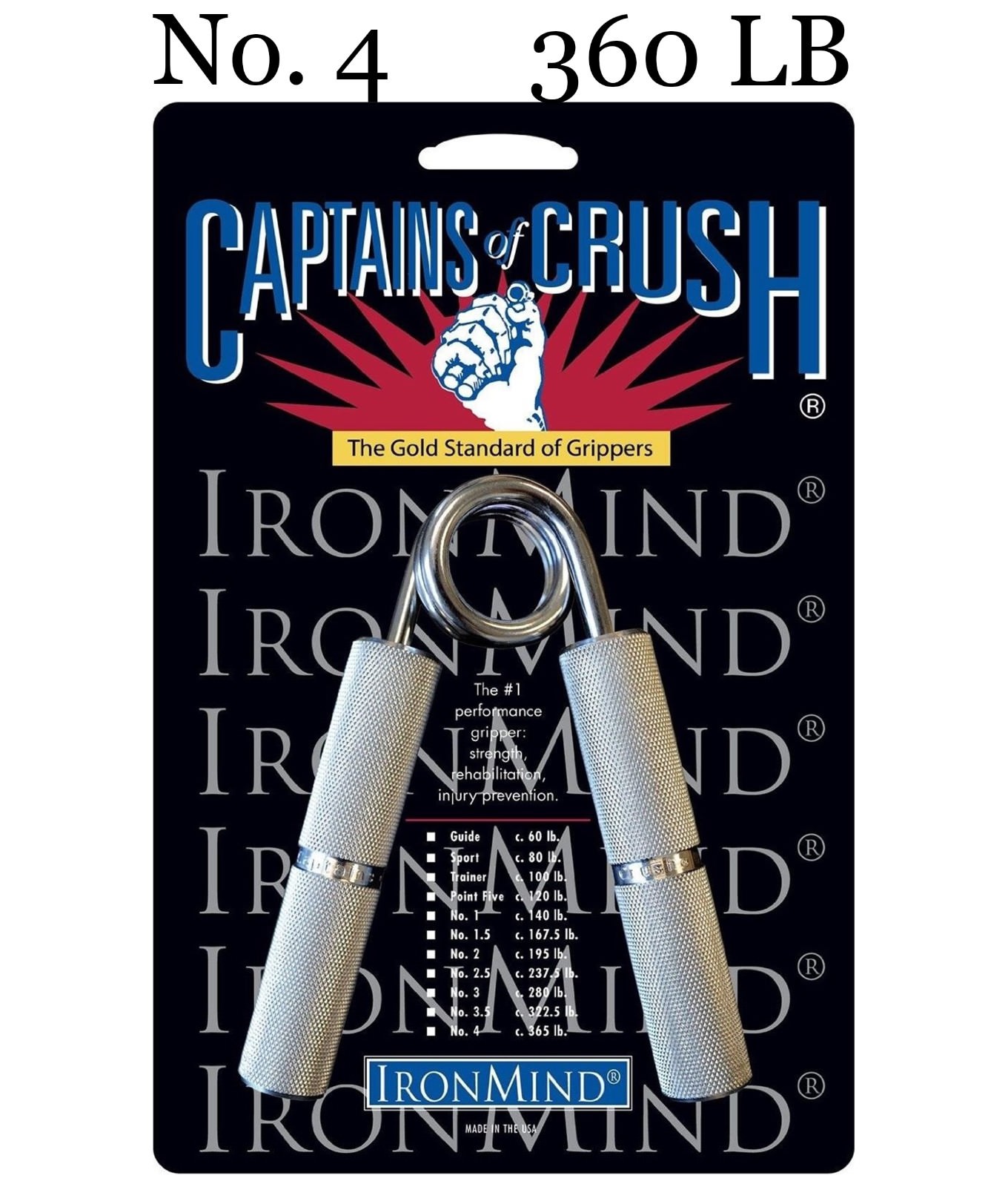 IronMind - Captains of Crush CoC Hand Gripper - No. 4 - 360