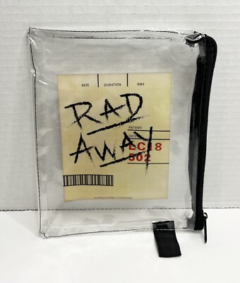 Fallout Loot Crate Exclusive Radaway Clear Pencil Pouch Zip Handbag 2018