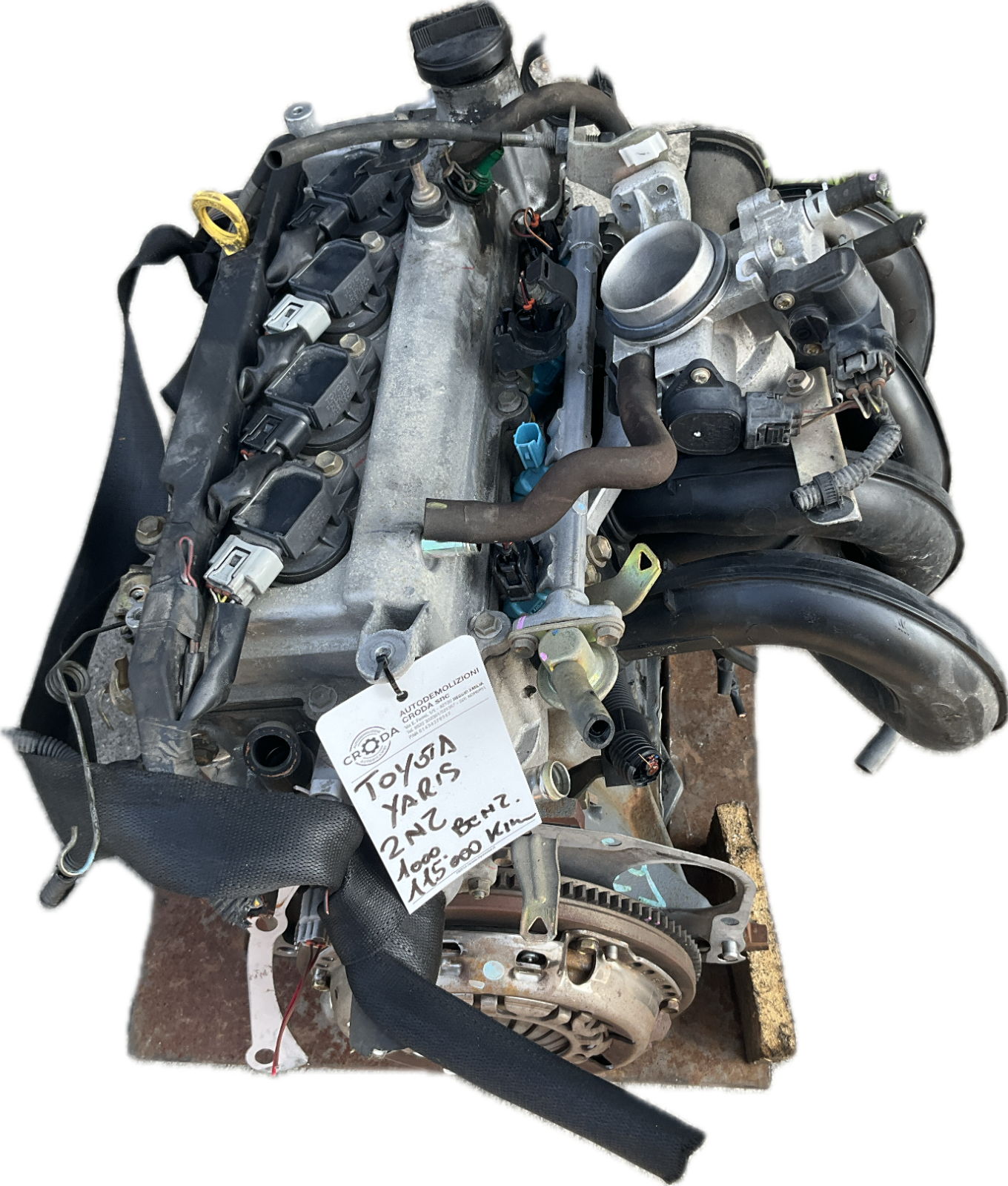 Motore completo per modello TOYOTA YARIS 2003 1.3 benzina km 115000 codice 2NZ
