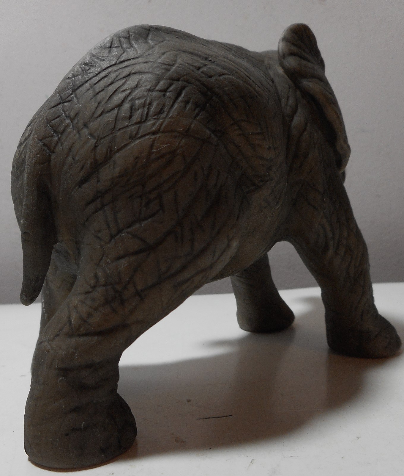 Vintage 1981 River Shore RJ Brown Zuela the Elephant Calf  figurine realistic