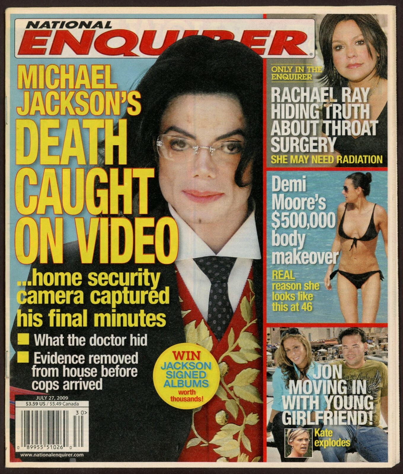 絶版　マイケル　ジャクソン　2009新聞 Michael Jackson New York Post June 26, 2009 King of Pop Dead