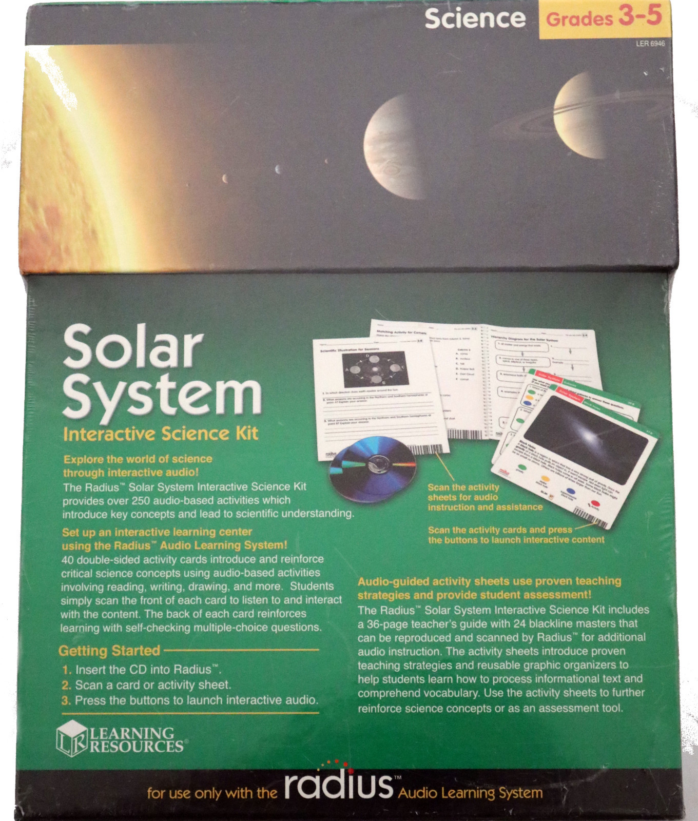 Learning Resources Radius CD Card Set Science Solar System Grades 3-5 NEW